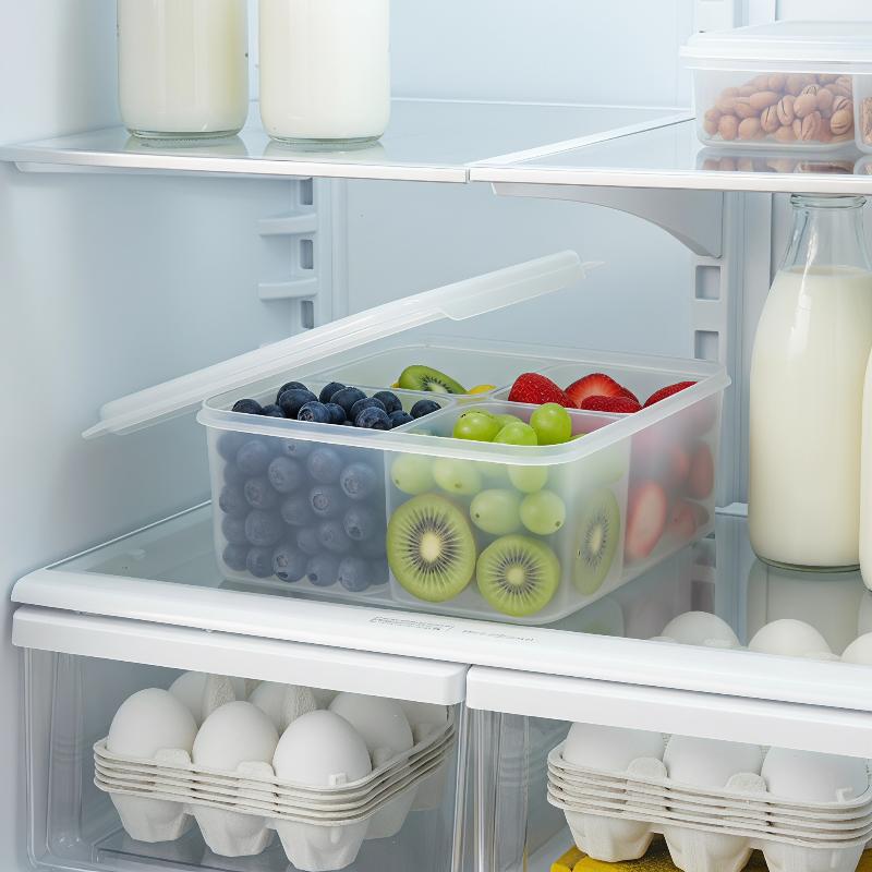 Food Prep Snacks - Caixa Organizadora Transparente 4 em 1