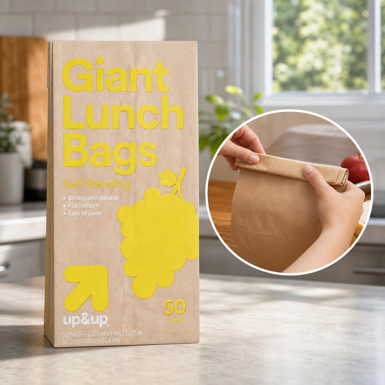 Food Giant Snacks - 100 unidades de Sacos Plásticos Transparentes