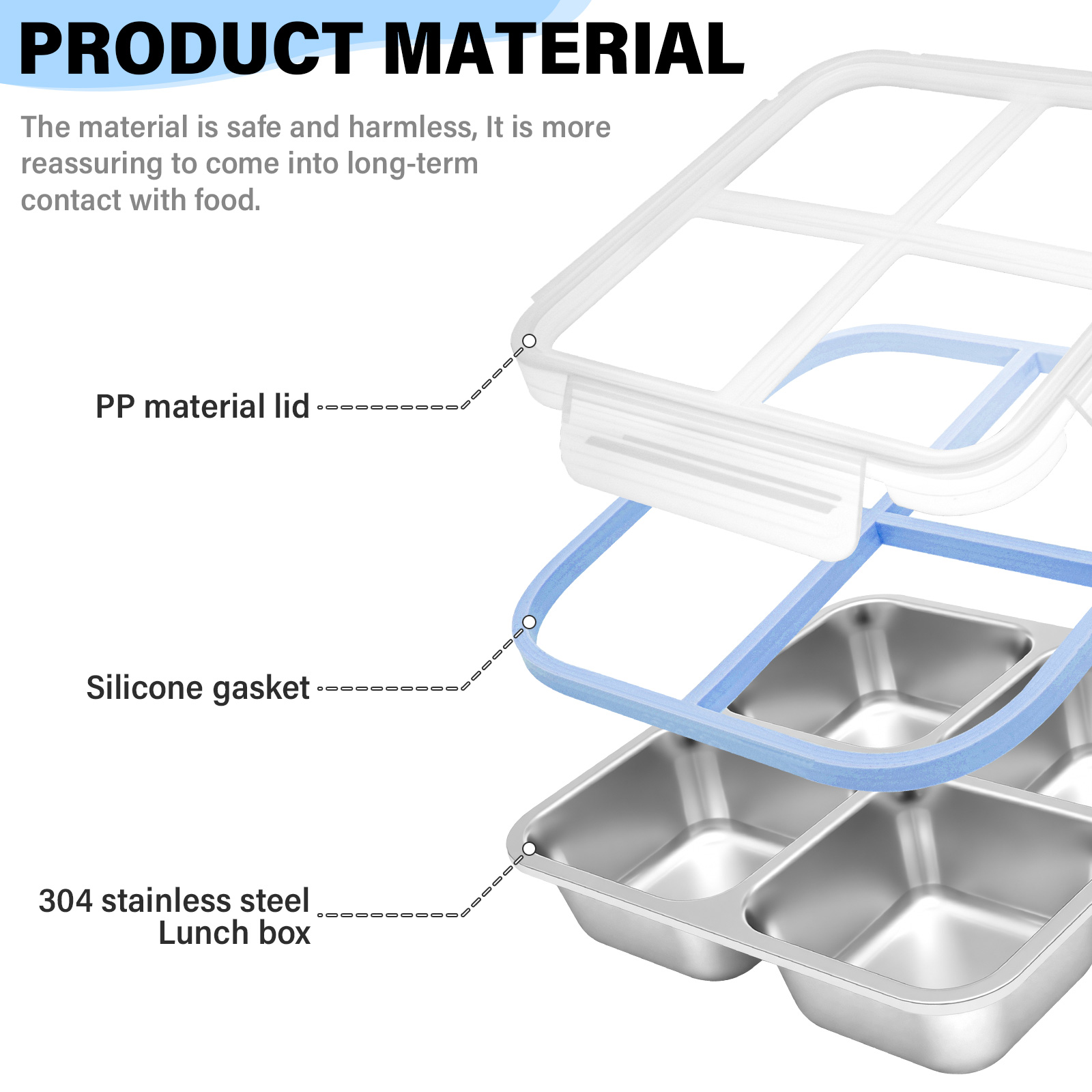 2 Peças de Caixa de Lanche em  - Food Prep Snacks avaliação e preço