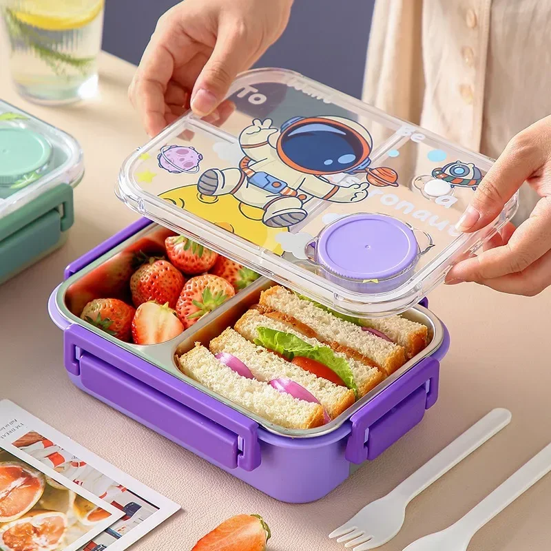 Lancheira bento de desenho ani - Food Prep Snacks avaliação e preço