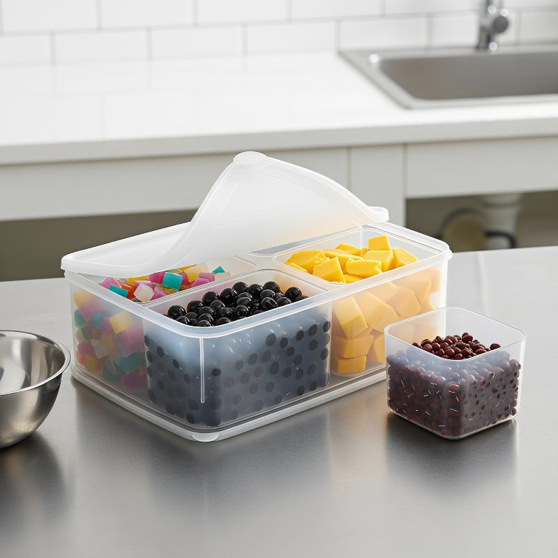 Caixa Organizadora Transparent - Food Prep Snacks avaliação e preço