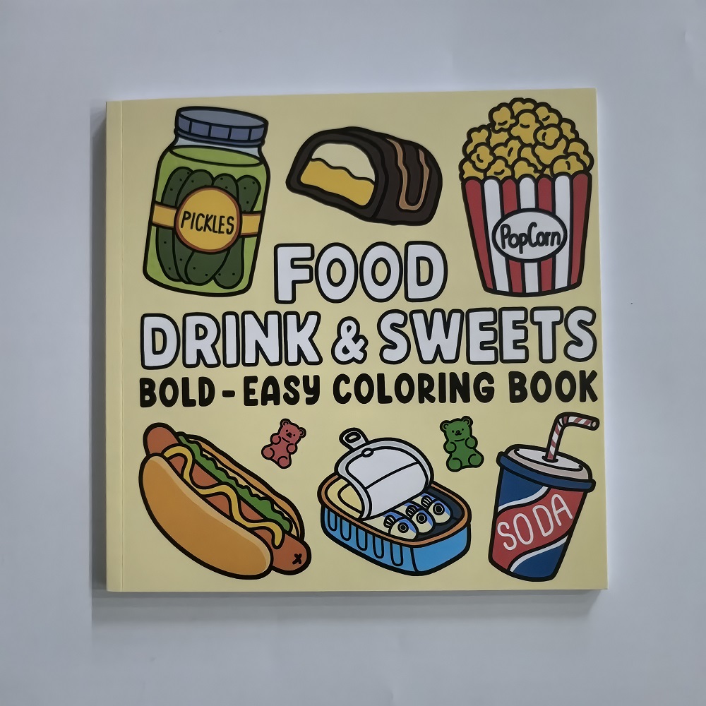 Livro de Colorir de Comidas, B - Food Y Snacks Coloring Book avaliação e preço