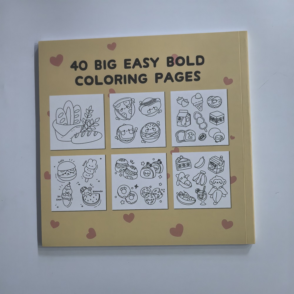 Livro para colorir fácil e ous - Food Y Snacks Coloring Book avaliação e preço