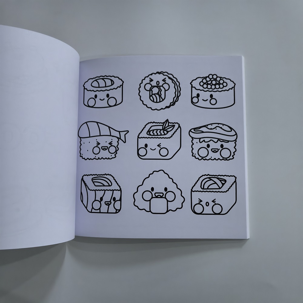 Livro para colorir fácil e ous - Food Y Snacks Coloring Book avaliação e preço