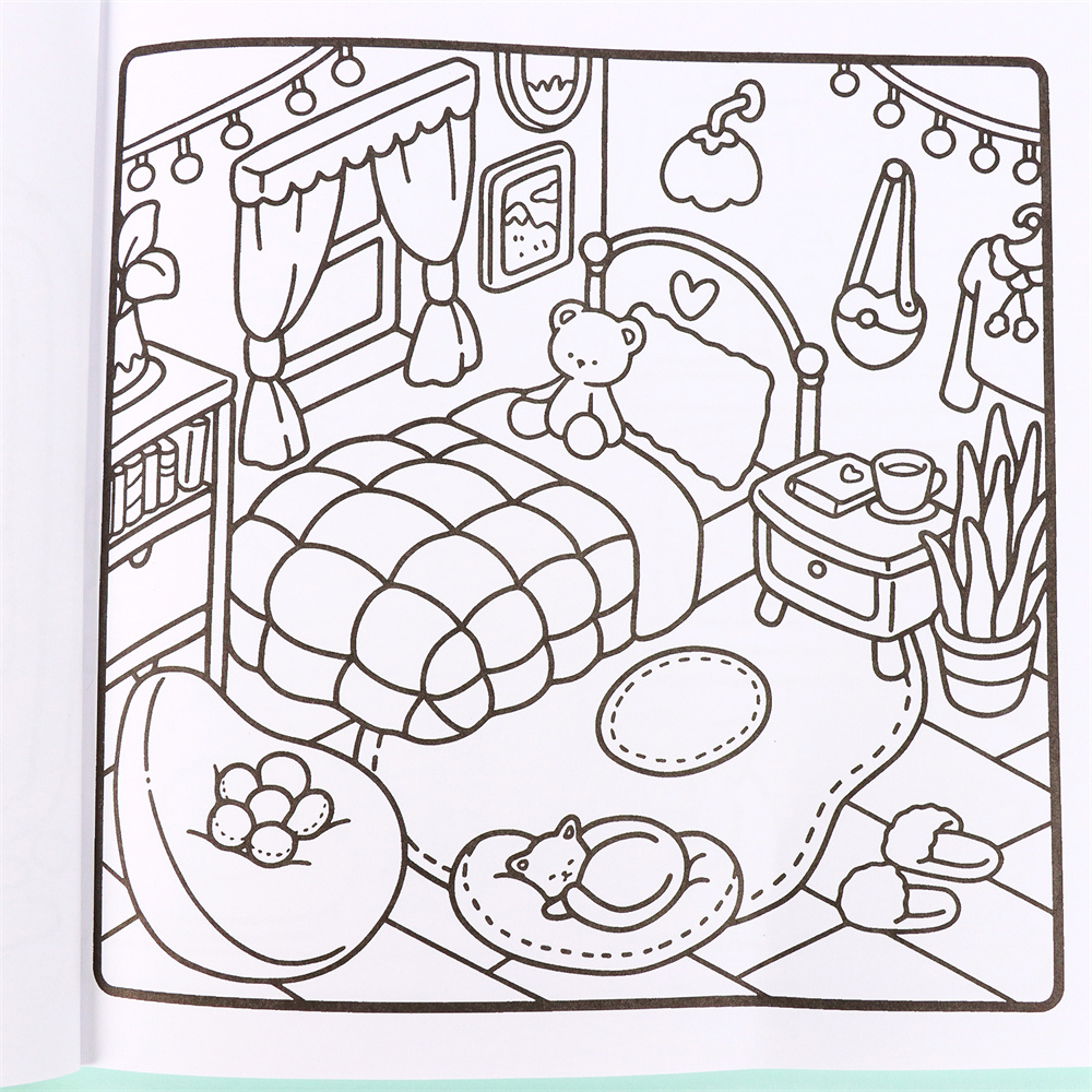 Livro de colorir fofo e confor - Food Y Snacks Coloring Book avaliação e preço