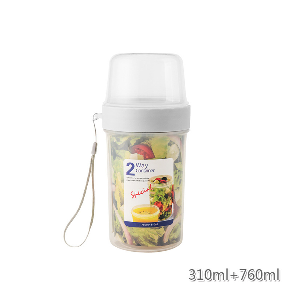 Recipiente Portátil de Dupla C - Food Prep Snacks avaliação e preço